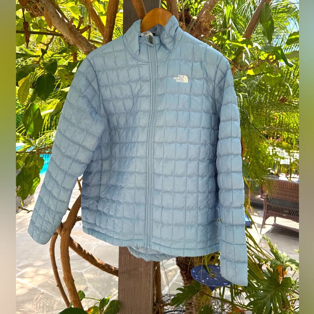The North Face Sky Blue Quilted Jacket